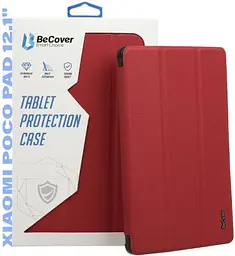 Чохол до планшета BeCover Smart Case Xiaomi Poco Pad / Poco Pad M1 (12.1") Red Wine (711565)
