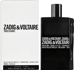 Оригінал Zadig & Voltaire This is Him 100 мл ТЕСТЕР туалетна вода