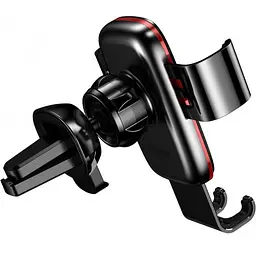 Автомобільний утримувач холдер Baseus Metal Age Gravity Air Outlet Version SUYL-D01 Black - мініатюра 5