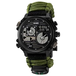 Чоловічий наручний годинник 2202NAG Army Green Skmei acs0030152 - мініатюра 1
