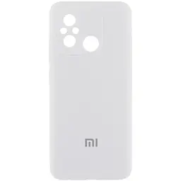 Чохол Silicone Cover Lakshmi Full Camera (AA) with logo для Xiaomi Redmi 12C / Poco C55 Білий / White