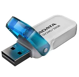 Флеш накопичувач USB 32Gb ADATA UV240, білий/синій, USB 2.0 (AUV240-32G-RWH)