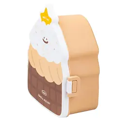 Ланч-бокс дитячий зі столовими приборами Cake 20*18*8 см, шоколад TS Kitchen HP12271BR - мініатюра 12