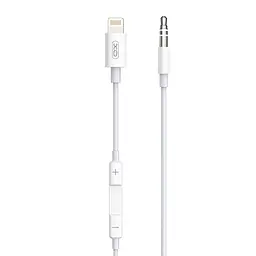Кабель XO NB-R192A Lightning to 3.5mm 1M White