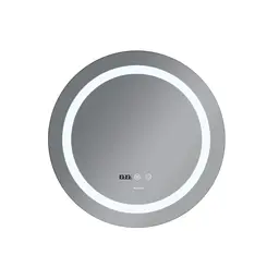 Дзеркало Mixxus Plain MC02-60-CASE (LED Touch, годинник, антизапотівання, димер, регулювання яскравості) MI6661 - мініатюра 4