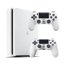 Консоль Sony PlayStation 4 SLIM 500GB White обслугована + 2 Геймпада бездротових DualShock 4 + гарантія Б/В