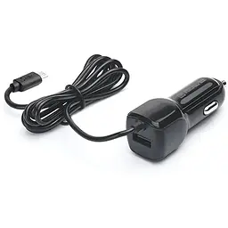 Автомобільний зарядний пристрій Real-El CA-15 (2USB, 2.1A) Black + кабель microUSB - мініатюра 4