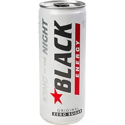 Енергетичний напій Black Energy Original Zero Sugar газований 0.25 л (954720) - мініатюра 2