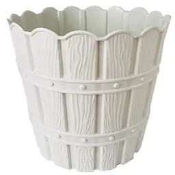 Горщик для квітів Violet House 1047 Bamboo White із дренажем 5 л (1047 BAMBOO WHITE 5л.)