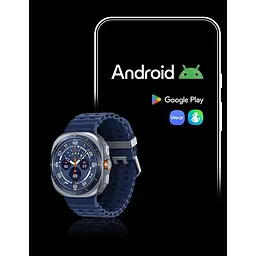 Смарт-годинник Samsung Galaxy Watch Ultra (2025) 47мм e-SIM (L705) 1.5, 480x480, sAMOLED, BT 5.3, NFC, 2/64ГБ, синій титановий - мініатюра 3