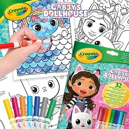 Розмальовка Crayola Gabby's Doll's House 32 сторінки та 7 фломастерів - мініатюра 6