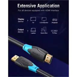 Кабель мультимедійний HDMI M to HDMI M 15.0m 4K30Hz black Vention (AACBN) - мініатюра 10