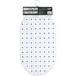 Килимок для ванної Eco Fabric Крапка 63х34 см блакитний (6334-004) - мініатюра 4