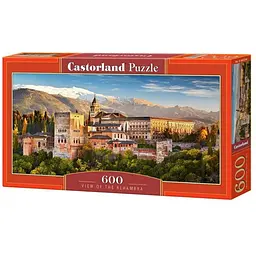 Пазл Castorland puzzle Вид на Альгамбру, Гранада, Іспанія, 600 ел. (панорама) (B-060344)