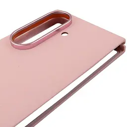 Шкіряний чохол Leather Case (AAA) для Samsung Galaxy Z Fold7 Pink - мініатюра 4