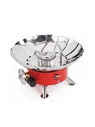 Туристична газова плита Windproof camping stove Yanchuan YC-203 Червоний, таганок газовий на балончик - мініатюра 2