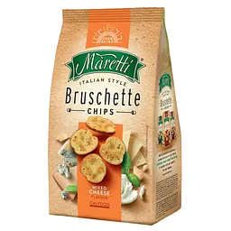 Брускетти Maretti Bruschette Chips суміш сирів XXL 140г.