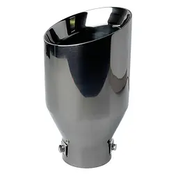 Насадка на глушник Vitol 203x114x64 мм Темний Хром (НГ-1015-BK) - мініатюра 3