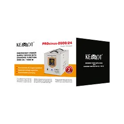 ДБЖ перетворювач напруги Kemot PROsinus 2600 24/230V (2600VA/1800W) URZ3429 - мініатюра 2