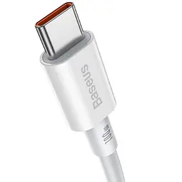 Дата кабель Baseus Superior Series Fast Charging Type-C to Type-C PD 100W (1m) (CATYS-B) Білий - мініатюра 2