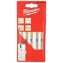 Полотна для лобзиків SPECIAL MILWAUKEE, 75х4.5/1,2мм, (5шт)