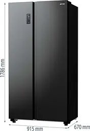 Холодильник Gorenje SBS NRR9185EABXL - мініатюра 2