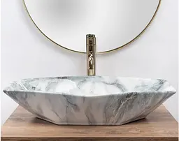 Умивальник Rea Vegas 37x57 granit shiny (REA-U5602) - мініатюра 2