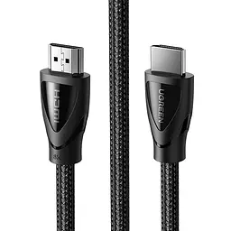 Кабель HDMI M - M, 3.0 м, V2.1 With Braid 8K@60Hz/4K@120Hz, HD140 UGREEN Чорний - мініатюра 2