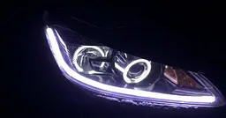 Денні ходові вогні ДХО гнучкі на скотчі 12v/60 см/2 шт. - мініатюра 4