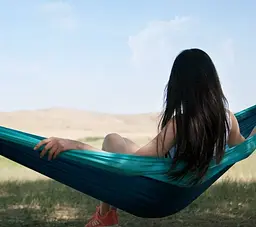 Гамак Xiaomi Early Wind Outdoor Parachute Cloth Hammock Blue - мініатюра 2