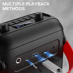 Портативна акумуляторна колонка Bluetooth 24W з радіо UKC MONSTER MFS1 - мініатюра 2