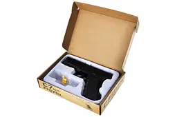 Іграшковий пістолет металевий на кульках кульки C7 Airsoft Gun Pistol, в коробці чорний. 18,7x13x4,2 см - мініатюра 2