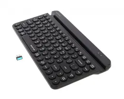 Клавіатура A4Tech FBK30 Fstyler, Black, Bluetooth / 2.4 GHz / USB, 1 х AA, мембранні/плоскі/круглі кнопки (86 шт.), радіус дії до 10 м - мініатюра 2