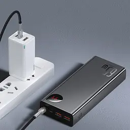 Зовнішній акумулятор (Power Bank) Baseus Adaman 20000 mAh Black (PPIMDA-D01) - мініатюра 6