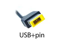 Зарядний пристрій для Lenovo 20V 4.5A 90W (USB+pin) (ADLX90NLC3A) - мініатюра 2