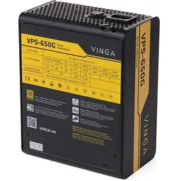 Блок живлення Vinga 650W без кабелю (VPS-650G)