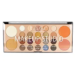 Палітра тіней для повік DoDo Gir Make Up Studio на 20 відтінків з хайлатером и рум'янами (D4141), В