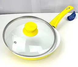 Сковорода Barton Steel BS-7524 24см yellow - мініатюра 6