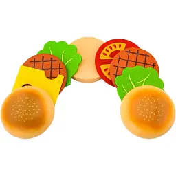 Набір іграшкових продуктів Viga Toys Гамбургер та кола (51602) - мініатюра 3