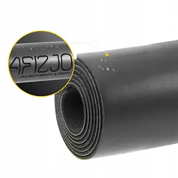 Килимок (мат) спортивний 4FIZJO PU 183 x 68 x 0.4 см для йоги та фітнесу 4FJ0587 Black (P-5907739319531) - мініатюра 4
