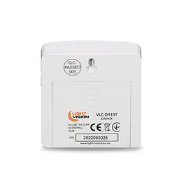 Дверний WiFi дзвінок Light Vision VLC-DR10T(Tuya) White з ІЧ-датчиком руху (75-00153) - мініатюра 9