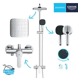 Душова система Grohe QuickFix Vitalio Comfort System 250 26985001, Хром - мініатюра 7