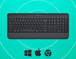 Клавіатура Logitech Signature K650 USB/Bluetooth Graphite (920-010945) [79482] - мініатюра 10
