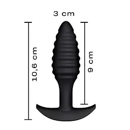 Анальна пробка Dorcel Spiral Plug 10.6 см (чорний) - мініатюра 6