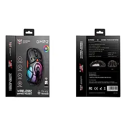 Миша Onikuma Tri Mode RGB gaming mouse DM02 |2.4G/BT/Type-C| - мініатюра 2