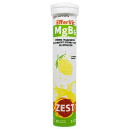 Зест Еффервіт MgB6 таблетки шипучі №20

