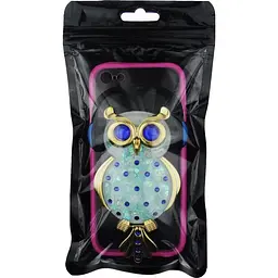 Чохол-накладка Toto TPU Stones Case IPhone 5/5S/SE Owl in Headphones Blue - мініатюра 2