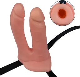 Порожнистий страпон - Unisex Hollow Double Penetration 6" - мініатюра 4