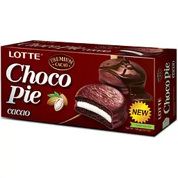Тістечко шоколадне Choco Pie Какао LOTTE 168г