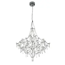 Люстра стельова LED Levistella 918L981 (800) CH, 40W, три режими світла, діаметр 800мм, металевий каркас, сучасний стиль для дому